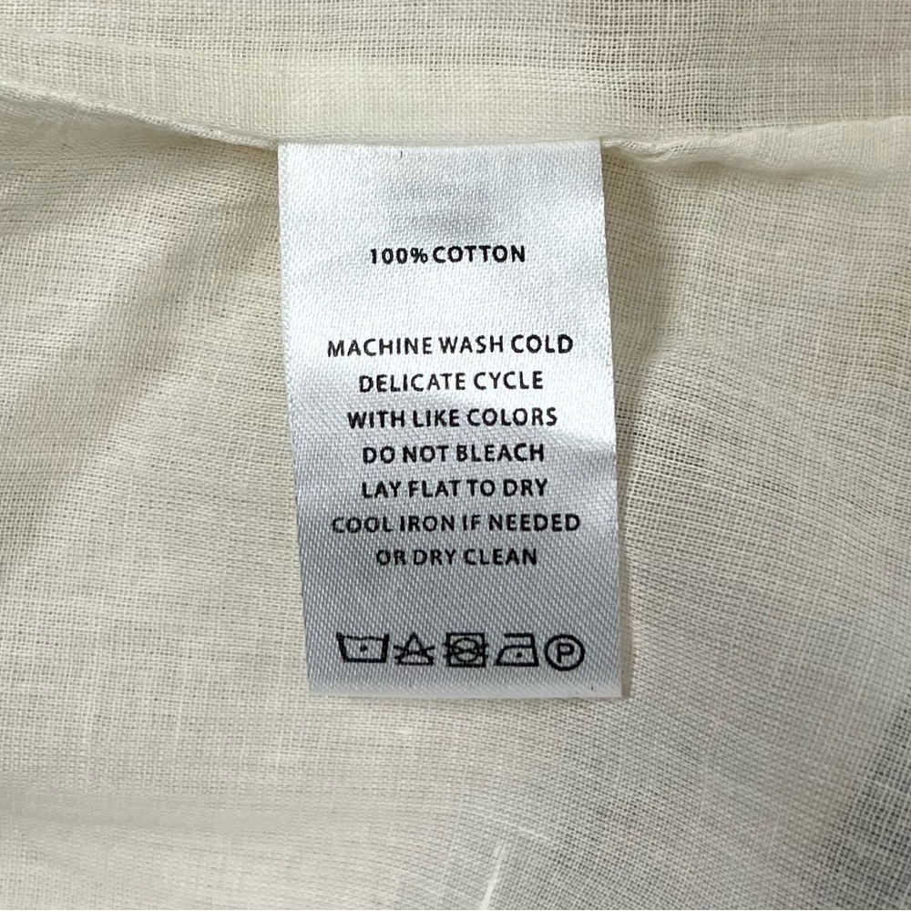 Lilla P Floral Summery Cotton Sleeveless Smocked Mini Dress Ivory Size Small - Picture 5 of 6